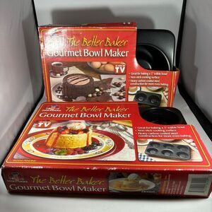Cooks Choice The Better Baker Gourmet‎ Bowl Maker 3” 5” Baking As Seen on TV Lot